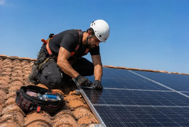 Maintenance et monitoring de panneaux solaires à Malves-en-Minervois